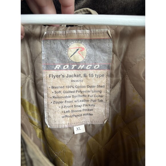 Rothco Flyer's Jacket XL B-15 Type - Picture 8 of 16